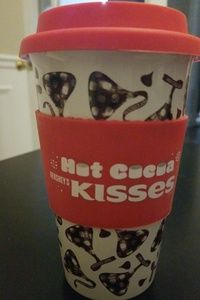 Hot Cocoa Hershey's Kisses Ceramic Travel Mug